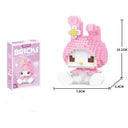 Sanrio Anime Building Block Set featuring Kuromi and My Melody - Creative Toy for Kids and Fans  ourlum.com My Melody with box 