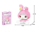 Sanrio Kuromi & My Melody Building Block Figure Set: Creative Anime Decor & Gift  ourlum.com My Melody with box 