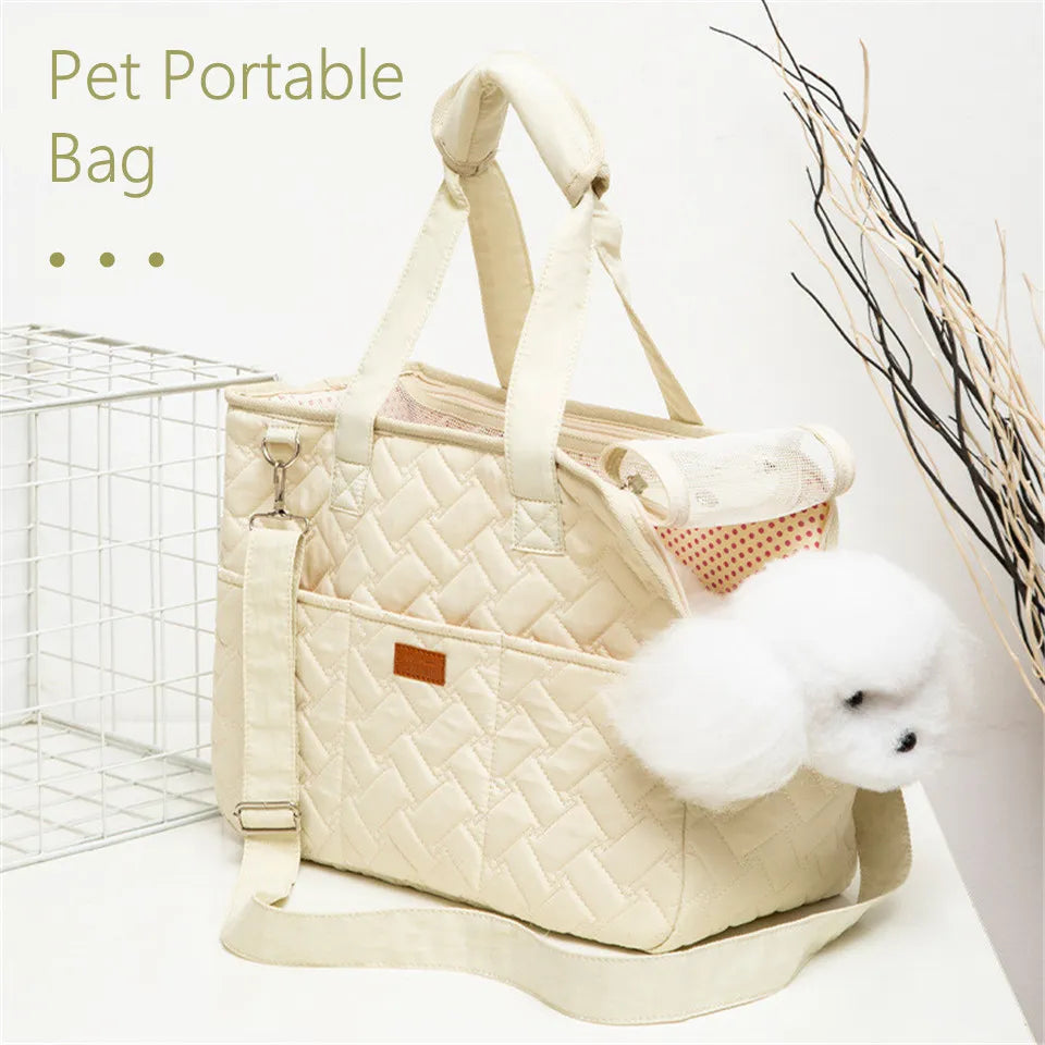 Hanpanda Fashionable Dog & Cat Carrier: All Season Breathable Shoulder Bag  ourlum.com   