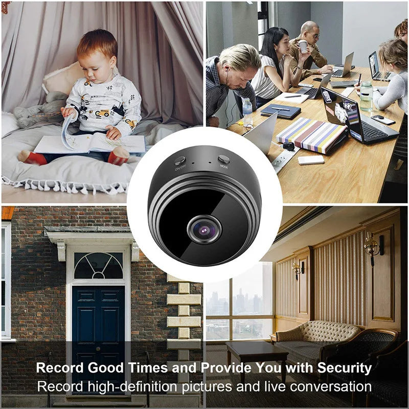 A9 Mini Camera: Night Vision Security System with Wireless Monitoring  ourlum.com   