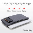 Denim Laptop Sleeve: Stylish & Water-Resistant for MacBook Air M2  ourlum.com   