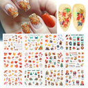 Winter Hedgehog Nail Art Stickers for Charming Nails