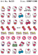 Adorable Cartoon Hello Kitty Nail Sticker Set for Nail Art