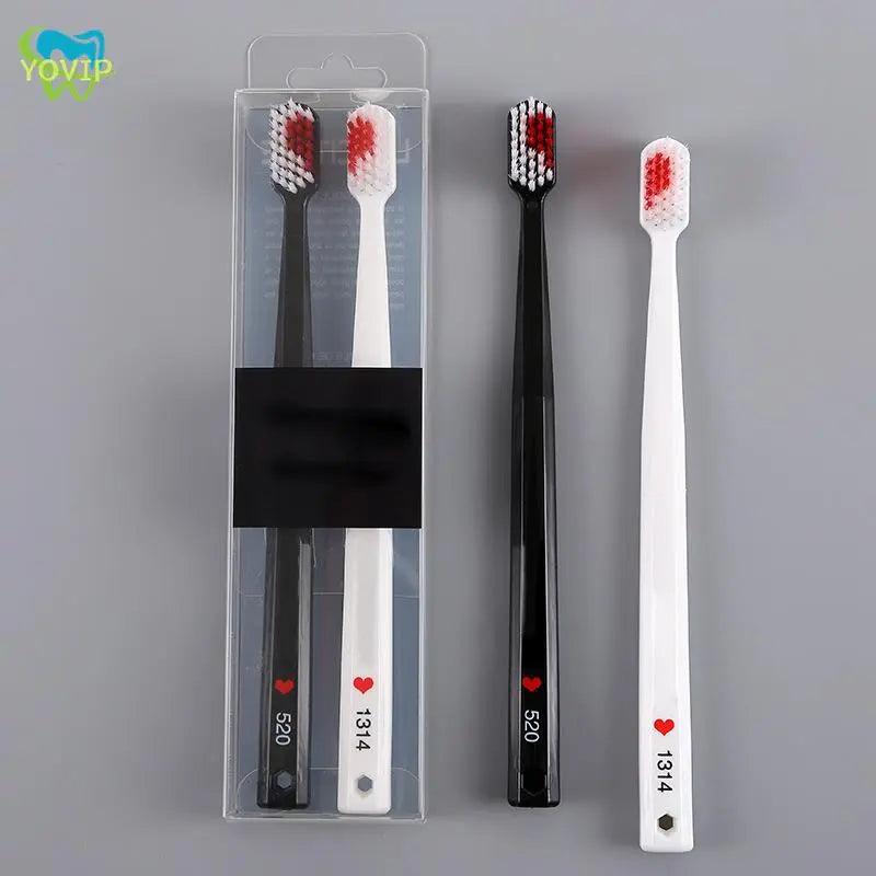 1Pair Couple Toothbrush Heart Brush Teeth Romantic Crystal Box Soft Toothbrush Nano Adults Toothbrush New Couple's  Wedding Gift  ourlum.com   