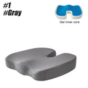 Ergonomic Memory Foam Gel Seat Cushion for Back Pain Relief