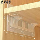 Adhesive Shelf Support Pegs with Partition Brackets for Closet and Cabinets  ourlum.com 2PCS 1  