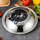 Universal Glass Lid for Wok and Skillets 30-36cm Cover