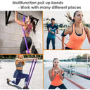 Multifunctional Resistance Bands Set for Strength Training