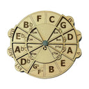 Wooden Melody Tool Circle Of Fifths Wheel For Musicians