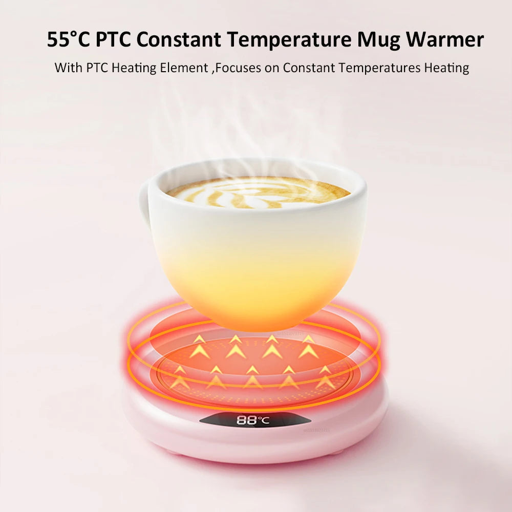 Mug Warmer USB Cup Heater Electric Coffee Milk Tea Water Heating Pad Thermostatic Coasters Cup Warmer for Home Office Mug Heater