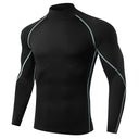 Men Running T shirt Quick Dry Bodybuilding Sport Shirt Long Sleeve Compression Top  Fitness Tight Rashgard Gym T-Shirt Men