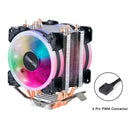 IWONGOU Rainbow RGB CPU Cooler Efficient Cooling for Intel AMD