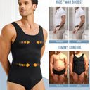 Men Slimming Shapewear Bodysuit Tummy Control Compression