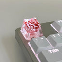 Translucent Leaves Epoxy Keycap Enhance Typing with Nature Influence