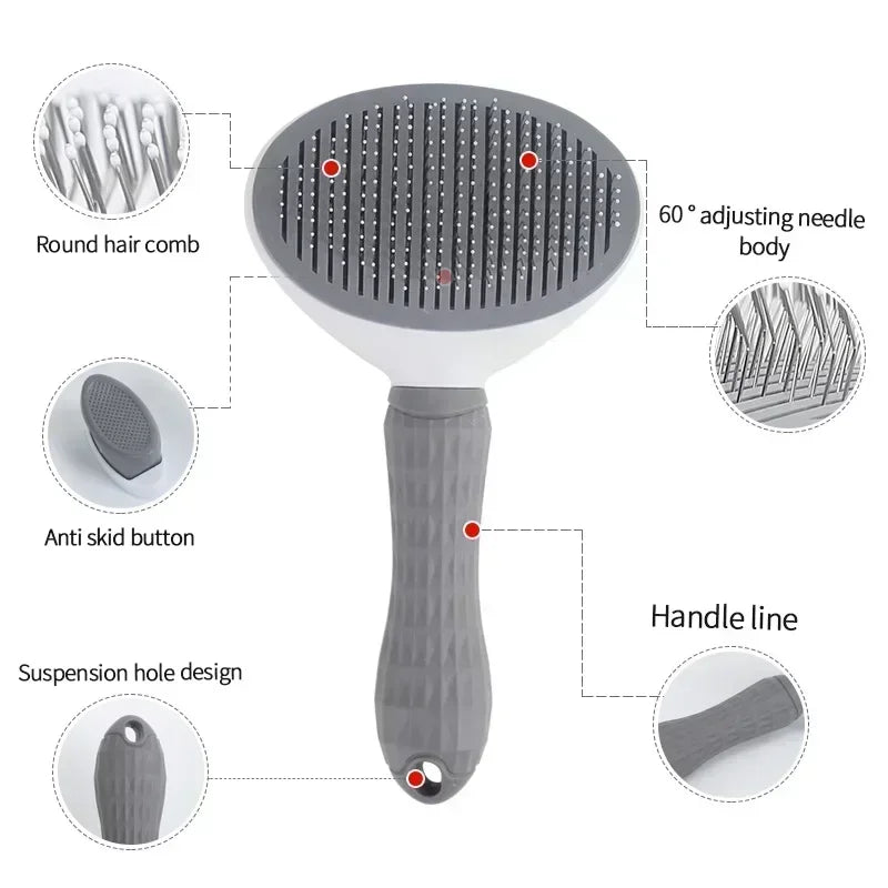 Hair Remover Brush: Gentle Pet Grooming Tool for Dogs and Cats  ourlum.com   