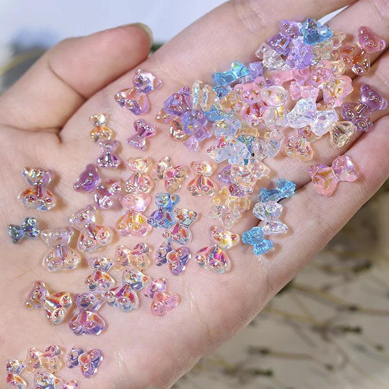 Butterfly Aurora Floral Resin Nail Art Kit: Elegant DIY Manicure & Sparkle