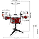 Kids Drum Set Musical Toy Drum Kit for Toddlers Jazz Fun