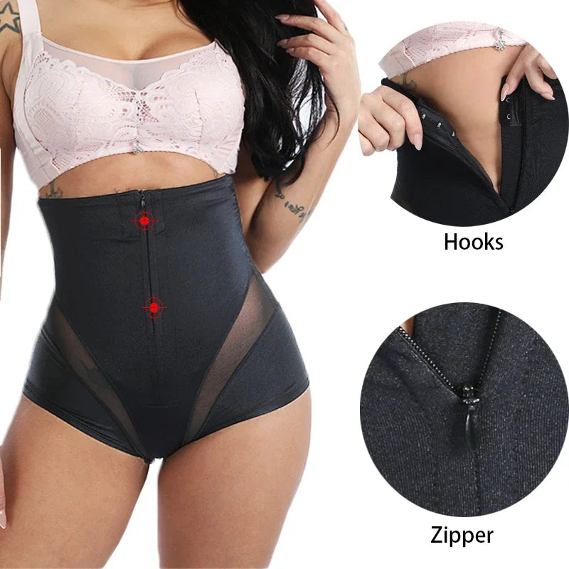 High Waist Butt Lifting Tummy Control Shapewear – Breathable Mesh Panties for Women