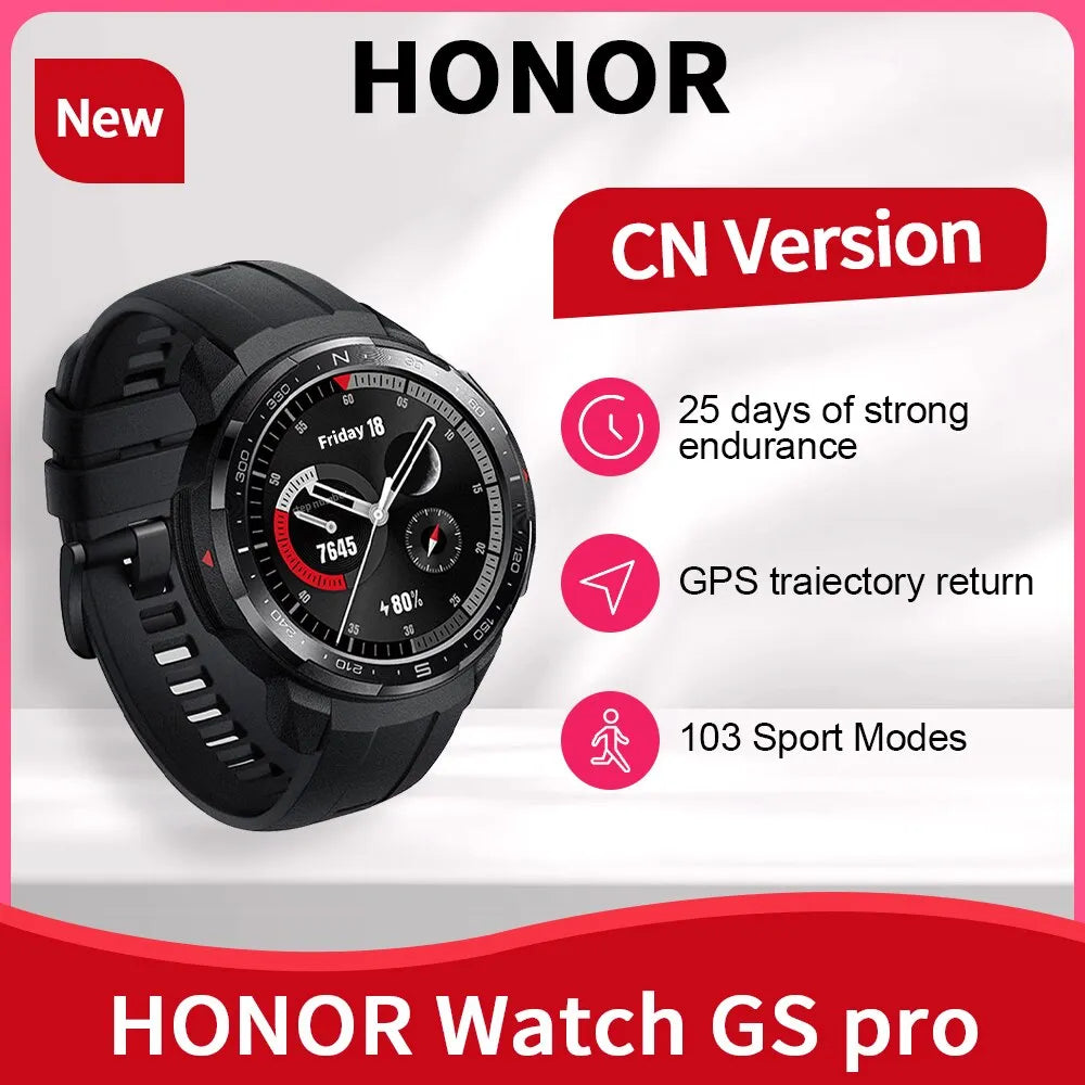 Honor GS Pro Smartwatch: Ultimate Fitness Tracker with GPS and Calls  ourlum.com   