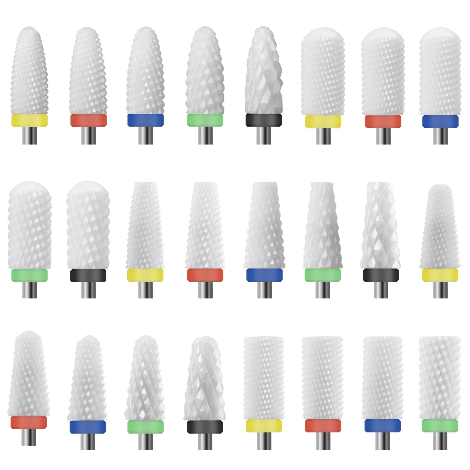 Ceramic Nail Drill Bit-3/32 Nail Drill Bits for Acrylic Nails,Professional Electric Nail Drill for Crystal Nail Extension.  ourlum.com   