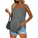 Elegant Dolphin Hem Tank Top Summer Fashion Upgrade for Women