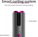 Cordless Curling Iron USB Rechargeable Portable Hair Curler