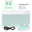 Mini Bluetooth Keyboard: Portable Ultra-Slim for iPad Android  ourlum.com green-and mouse  