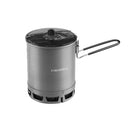 Lightweight 600ml Aluminum Camping Pot With Heat Exchanger