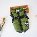 Stylish Winter Dog Jacket with Harness for Chihuahuas and Bulldogs