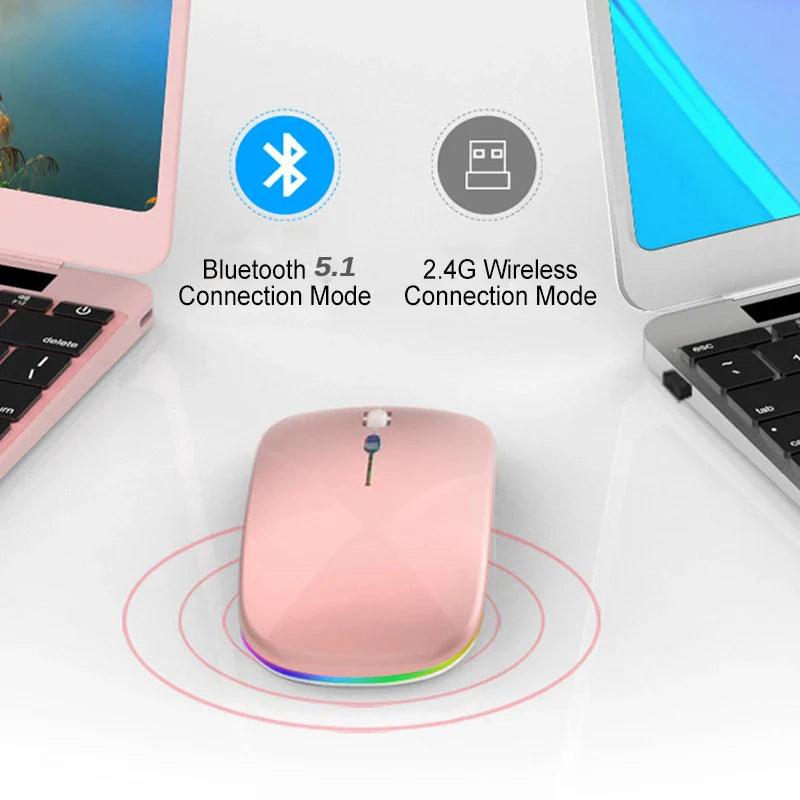 Bluetooth Wireless Mouse: Stylish Ergonomic Design, Precise Tracking & Smart Connectivity  ourlum.com   