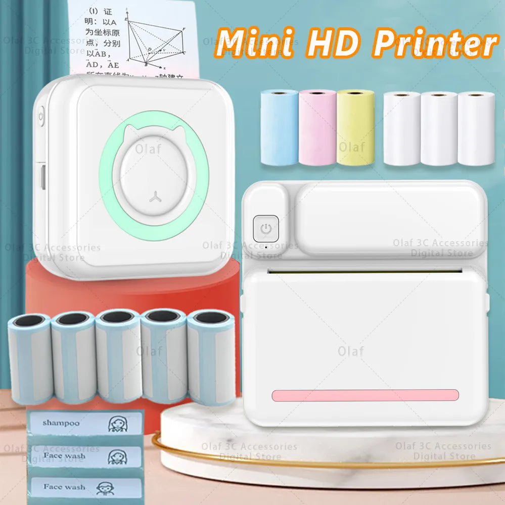 Mini Label Printer: Wireless Sticker Maker for On-the-Go Printing  ourlum.com   