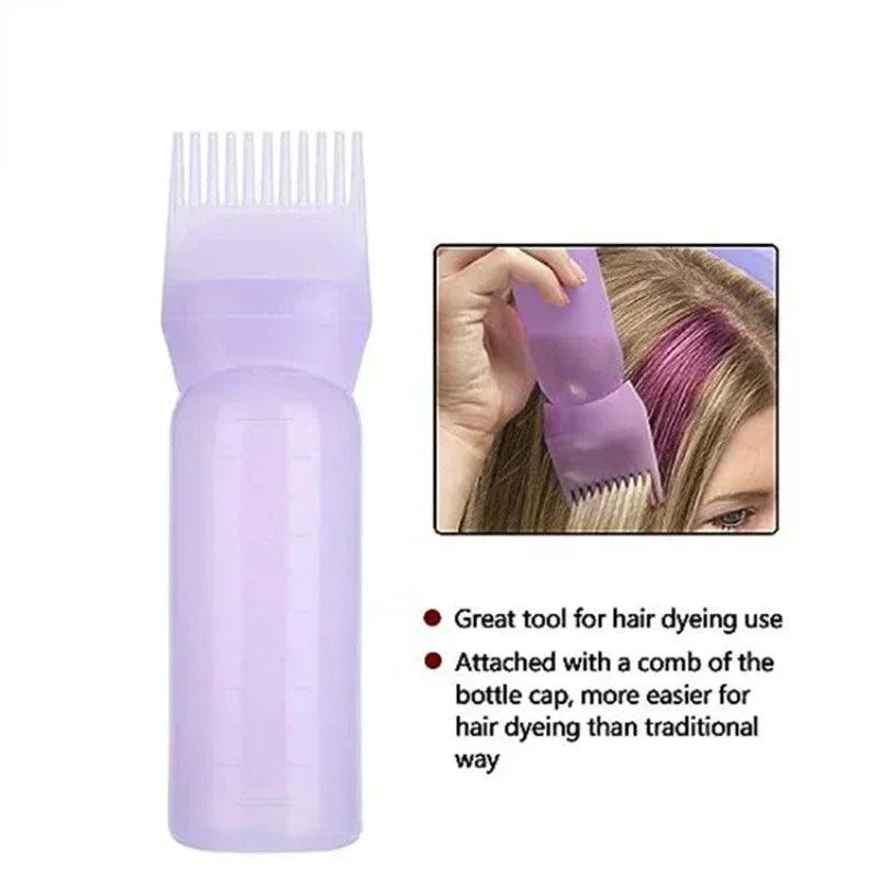 4 Colors Hair Dye Applicator Brush Bottles Dyeing Shampoo Bottle Oil Comb Hair Dye Bottle Applicator Hair Coloring Styling Tool  ourlum.com   