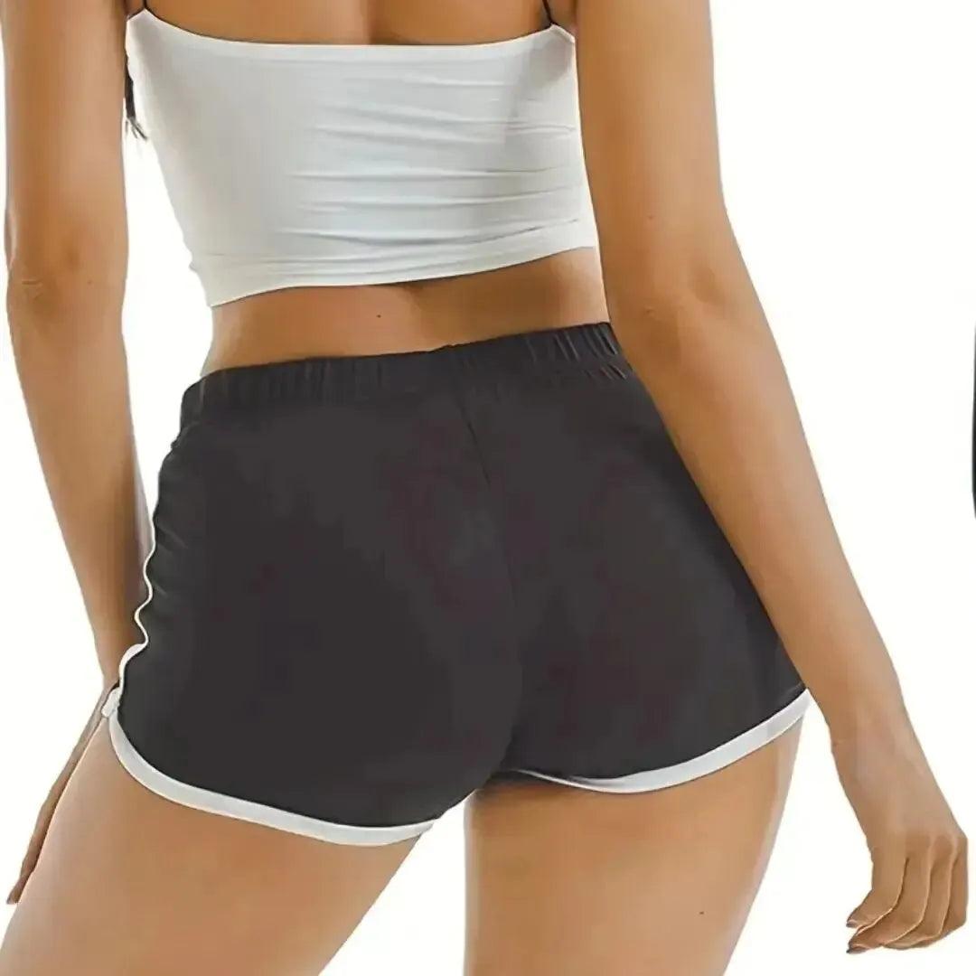 High-Waisted Acrylic Sports Shorts for Women: Versatile Yoga Pants with Anti-Walking Feature  ourlum.com   