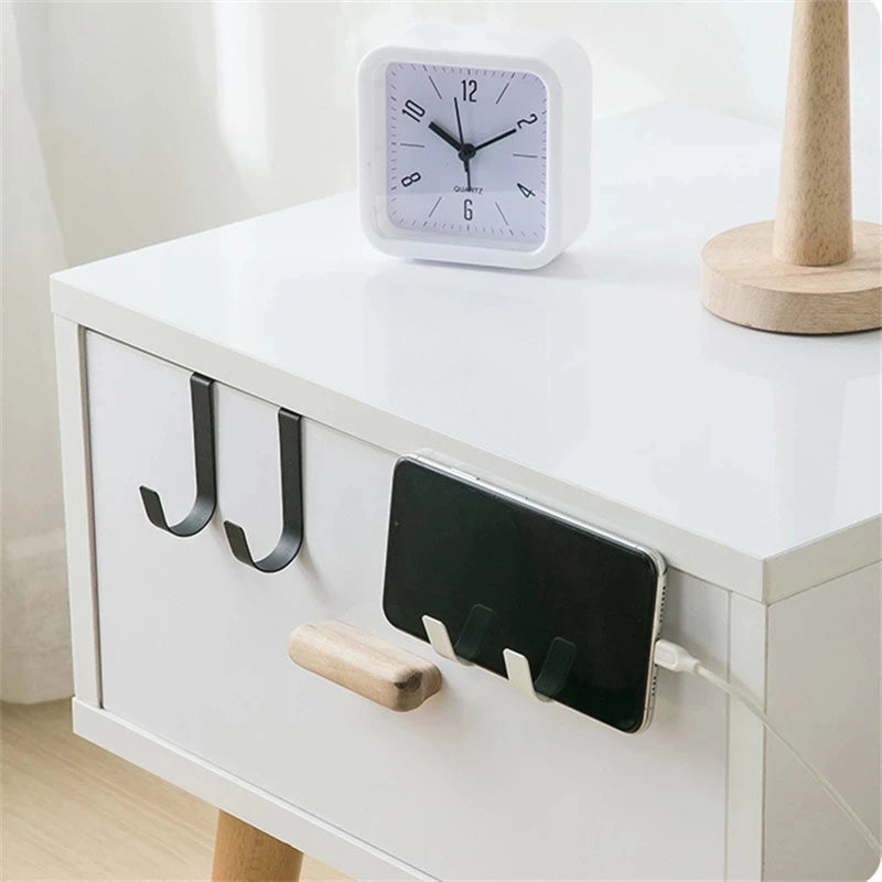 Multi-Purpose Hooks Kitchen Cabinet Door Back Hook Hanging Rack Clothes Coat Hat Towel Hanger Storage Hook Bathroom Accessories