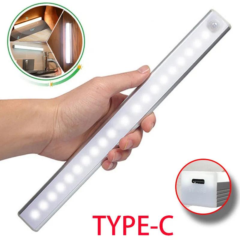 Motion Sensor LED Night Light: Versatile Rechargeable Wardrobe Lamp  ourlum.com   