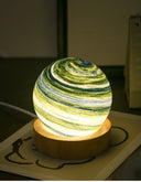 3D Moon Glass Lamp USB Powered Mini Night Light Gift