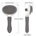 Pet Grooming Tool: Self-Cleaning Hair Remover Comb Easy Use