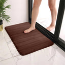 Memory Foam Bath Mat Cobblestone Pattern for Comfort