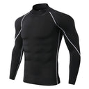 Men's Long Sleeve Compression Gym T-Shirt Quick Dry Top