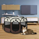 Portable Octagonal Pet Tent Kennel - Large Space for Pets