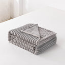 1pc Solid Color Flannel Blanket Soft Warm Throw for Travel