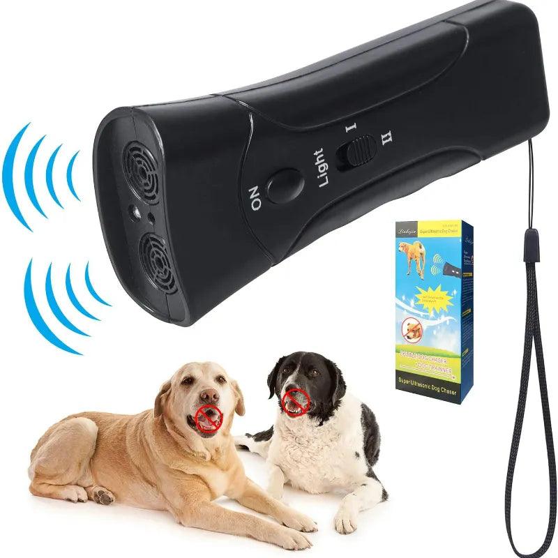 Ultrasonic Dog Repeller & Double Horn Laser Trainer: Effective Pet Training Tool  ourlum.com   