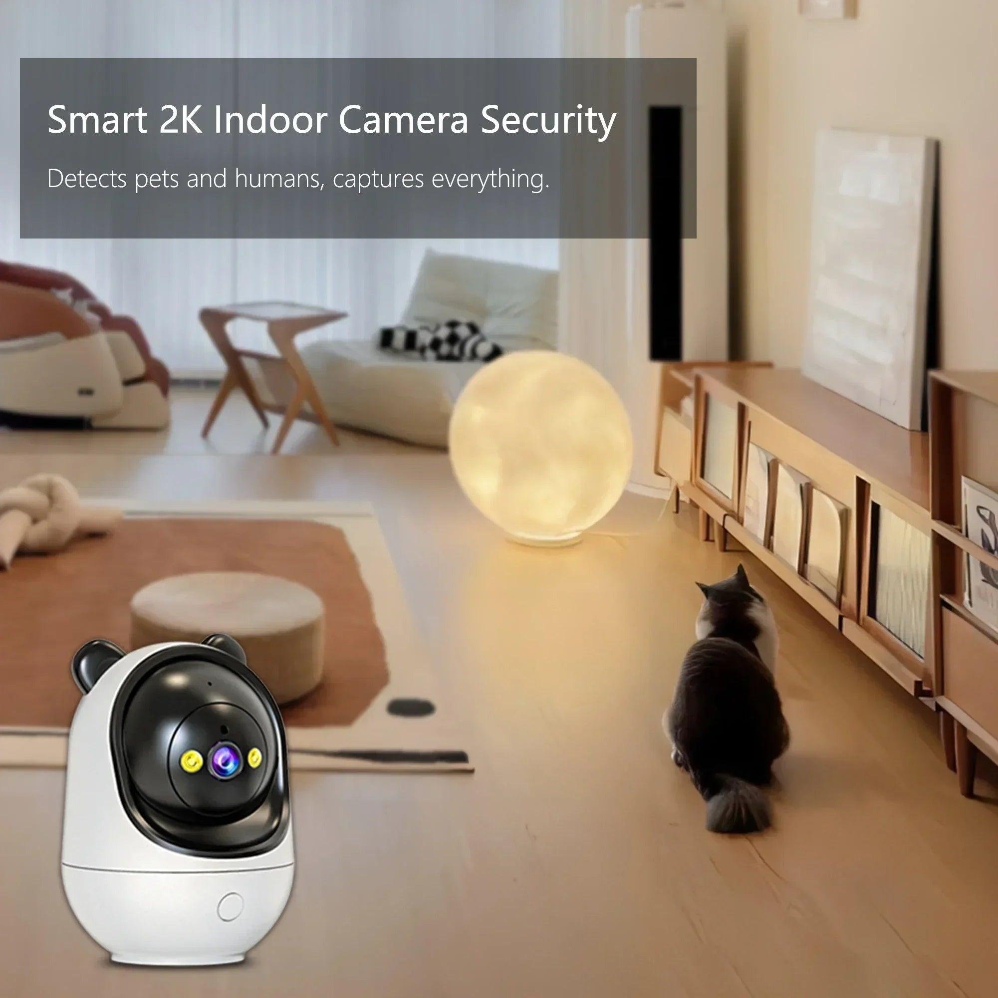 FEISDA Wireless AI Tracking Security Camera: Smart Indoor Video Surveillance Cam  ourlum.com   