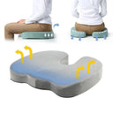 U-shaped Gel Memory Foam Travel Cushion for Tailbone Relief