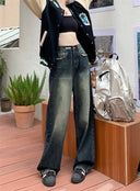 Women's Harajuku Style Loose Wide Leg Jeans Autumn Fashion