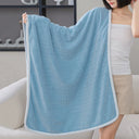 Square Spiral Bath Towel Designer Solid Color Quick Drying