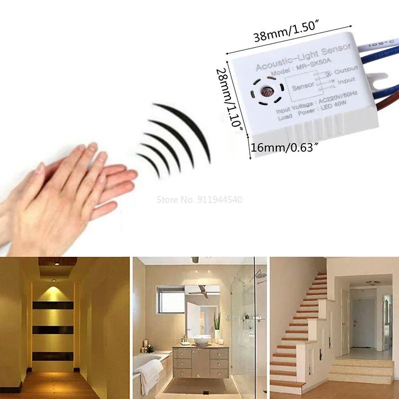 Intelligent Sound-Activated Home Lighting Switch Module - Energy Efficient and Easy to Install  ourlum.com   