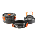 Lightweight Aluminum Camping Cookware Set for 2-3 People