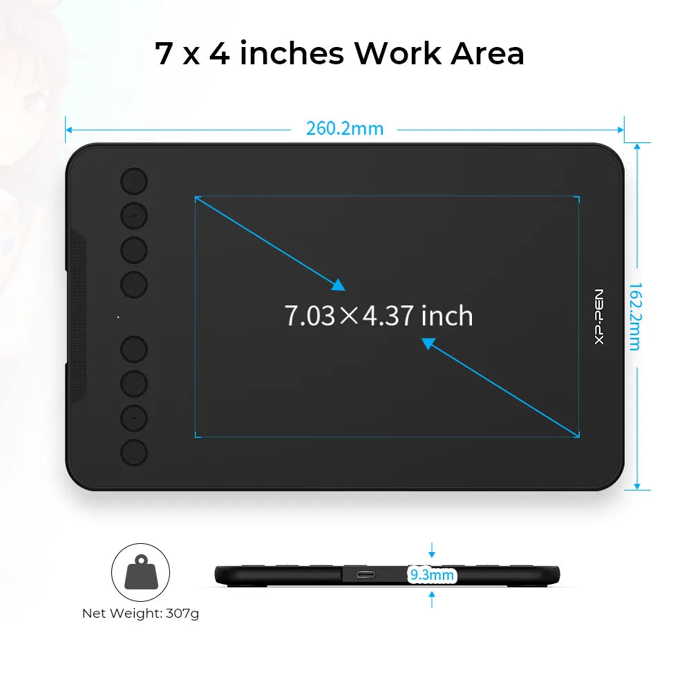 XPPen Mini7: Ultimate Digital Drawing Tablet for Artists and Designers  ourlum.com   