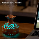 Wood Grain USB Aroma Diffuser Humidifier 300ml with LED Lights